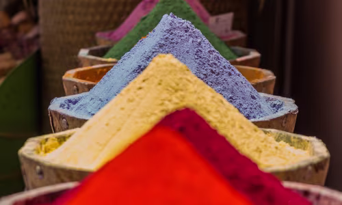 Anciens souks d'épices de Marrakech.