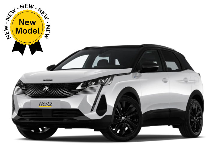 Hertz Peugeot 3008 AT Hybrid car rent in Morocco