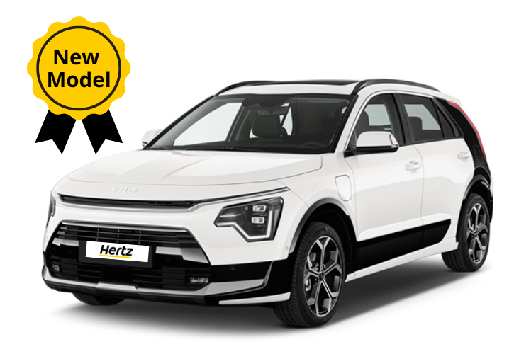 Hertz Kia Niro AT Hybrid car rent in Morocco