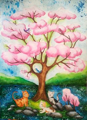 "Пролет". Анифе Мустафова Моллова, 14 год.