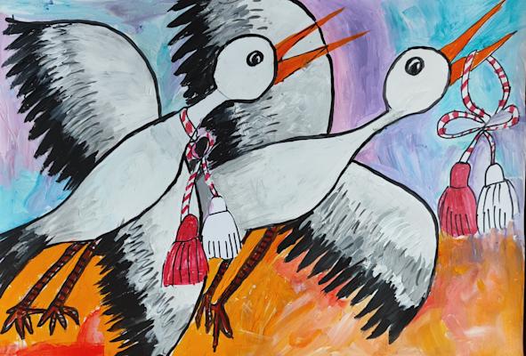 "Отново е пролет". Стефан Мануш Памукчиев, 7 год.