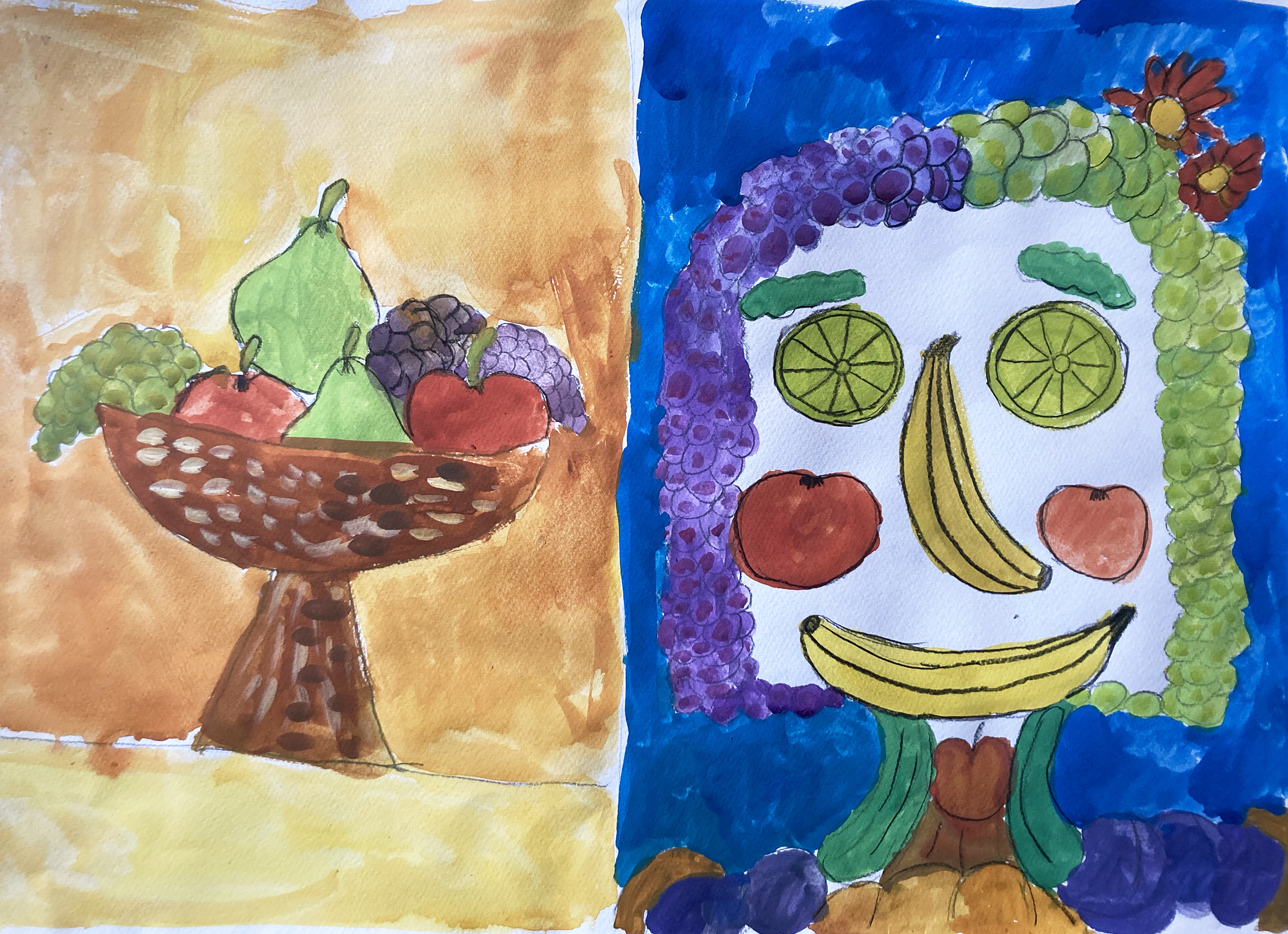 Портрет от плодове