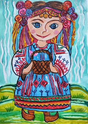 "Лазарка". Матеа Филип Джелепова - 9 год.