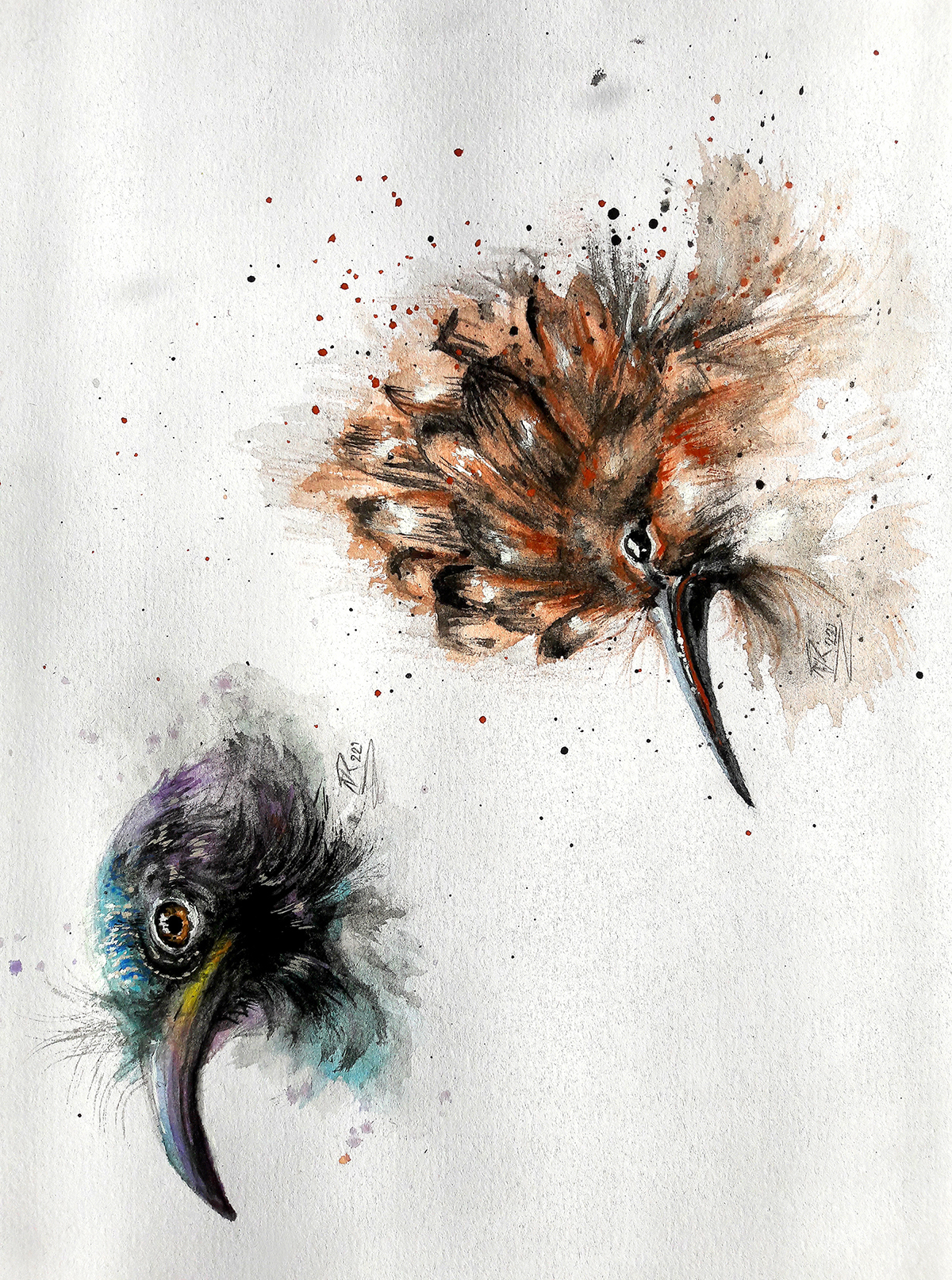 Birds (2021), akvarel