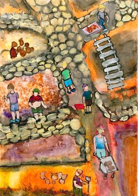 "Разкопки на Плиска". Лорийн Александрова, 13 г.