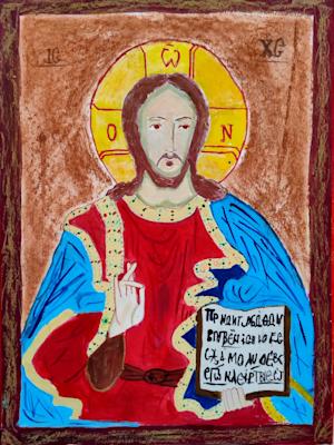 Икона на Исус Христос, Лазар Ванчев, 10 г.