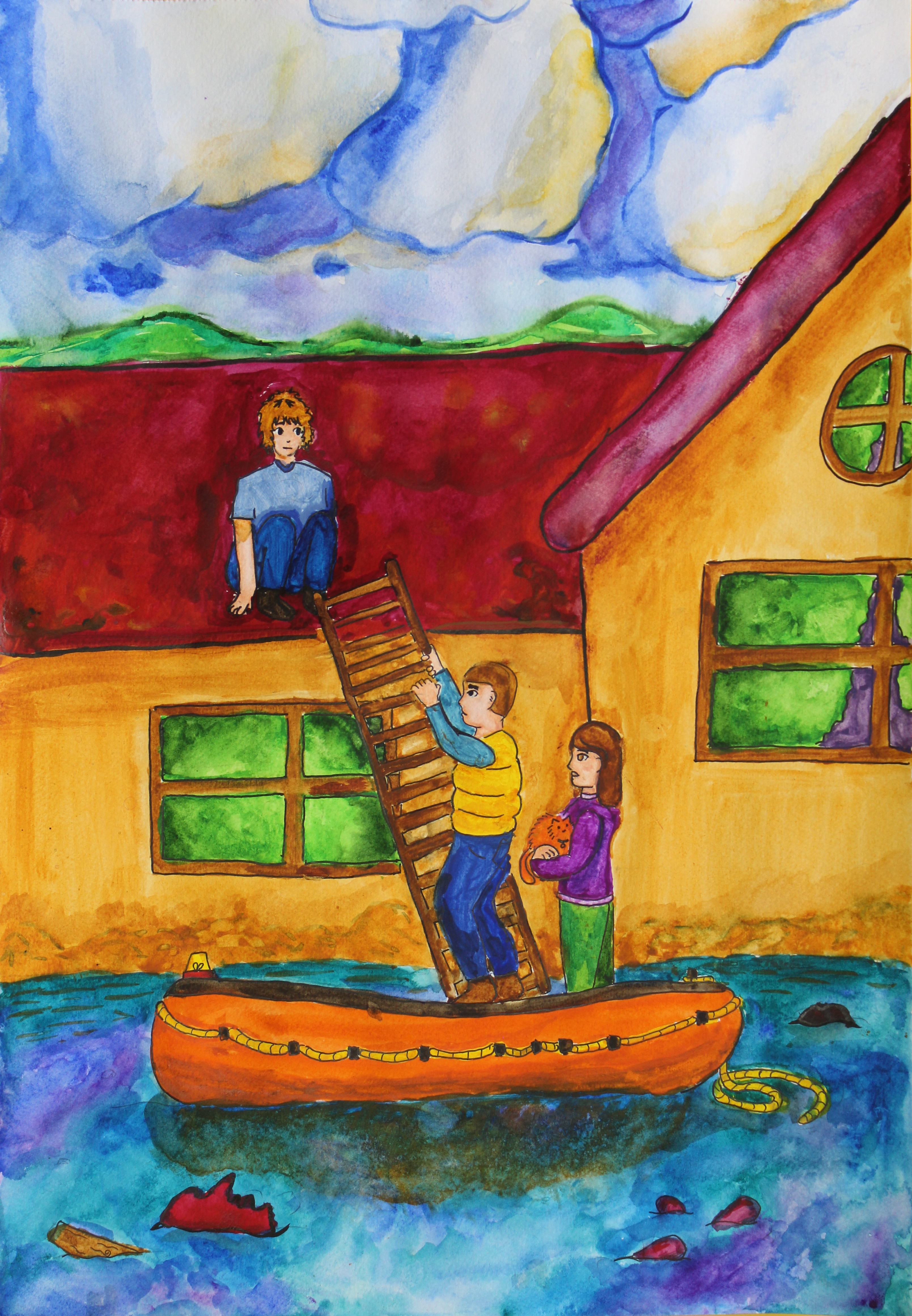 "Стихия от смелост и доброта". Снежа Радева, 13 г.