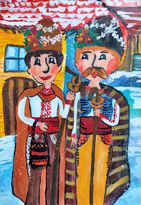 "Коледари". Гергана Петрова, 9 г.