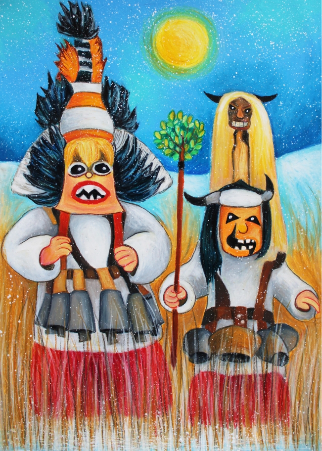 "Кукери". Вяра Пенчева, 14 г.