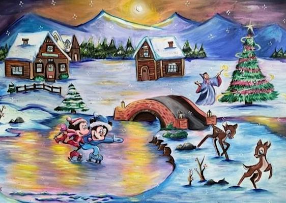 "Зимно вълшебство". Микаела Чепелева, 12 г.