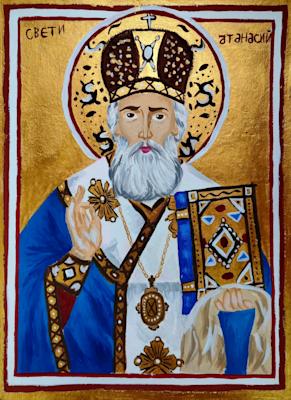 Икона Св. Атанас, Кристияна Гечкова, 13 г.