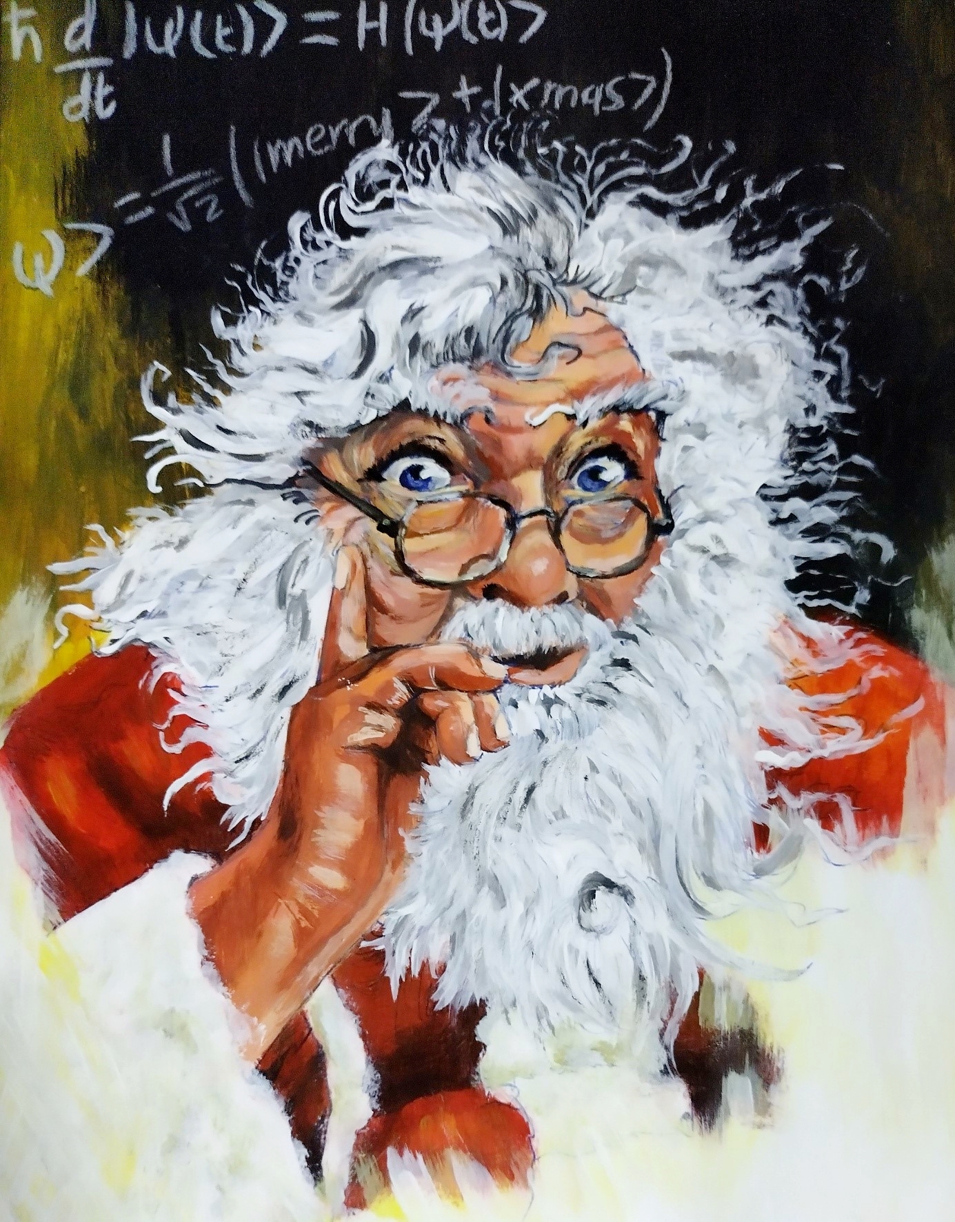 Айнщайн като дядо Коледа