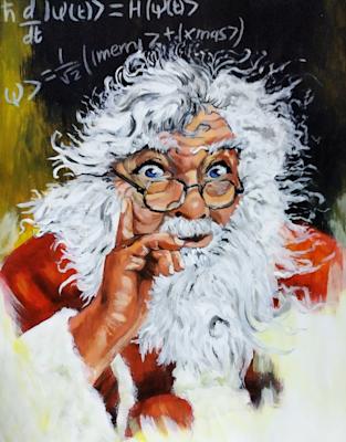 Айнщайн като дядо Коледа