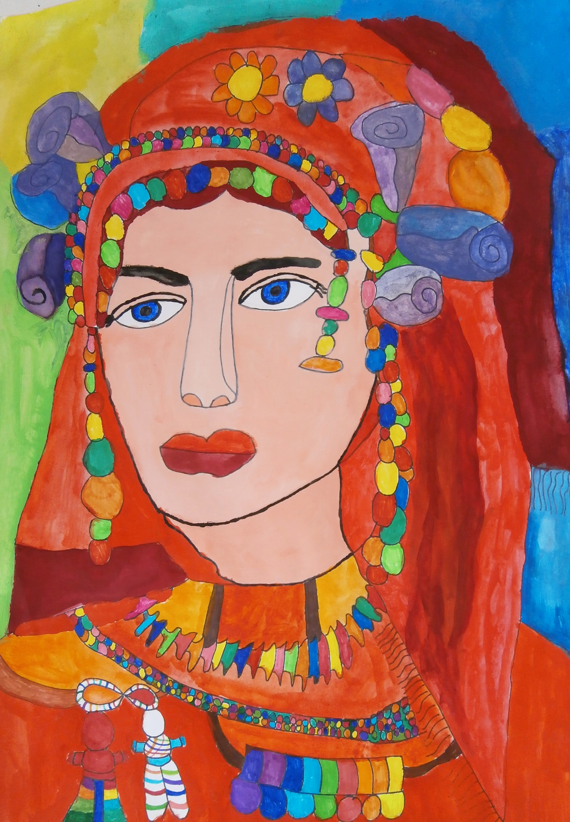 Мома в червено