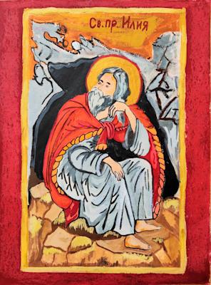 Икона на Св. Илия, Габриела Калайджиева, 7 г.