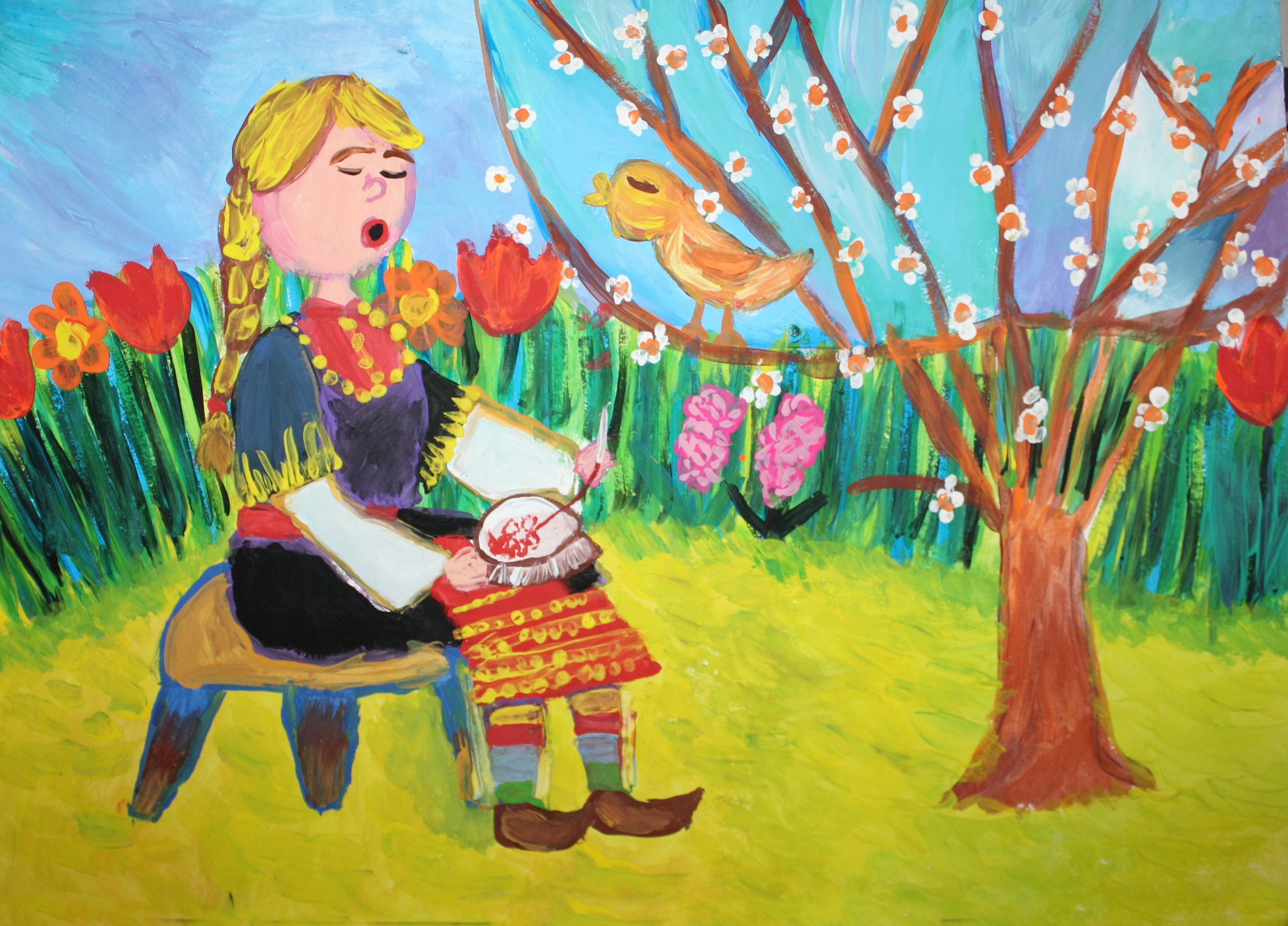 "Надпяване". Стамен Атанасов, 10 г. 