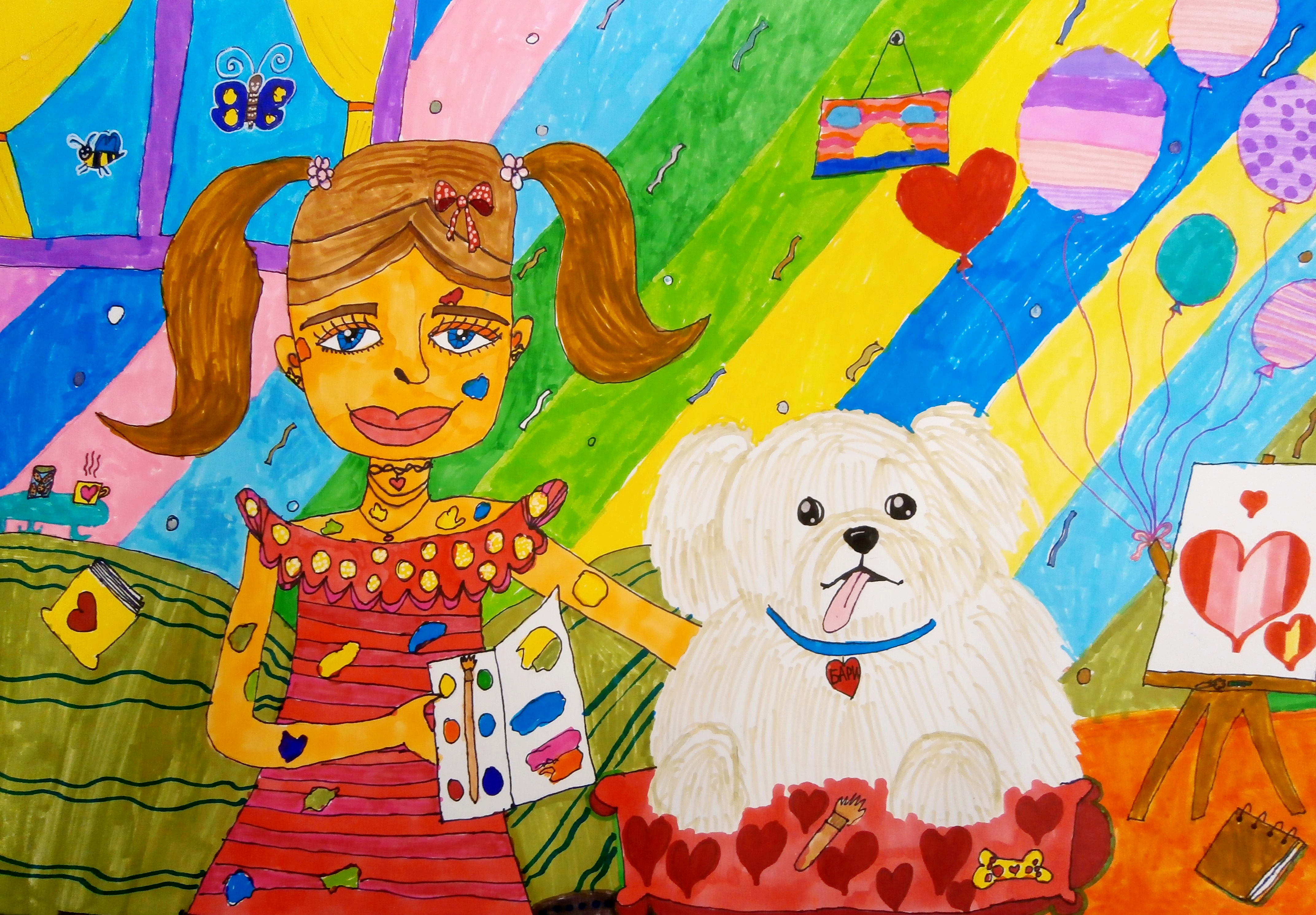 "Дарявам обич и внимание", Алина Симеонова, 7 г.