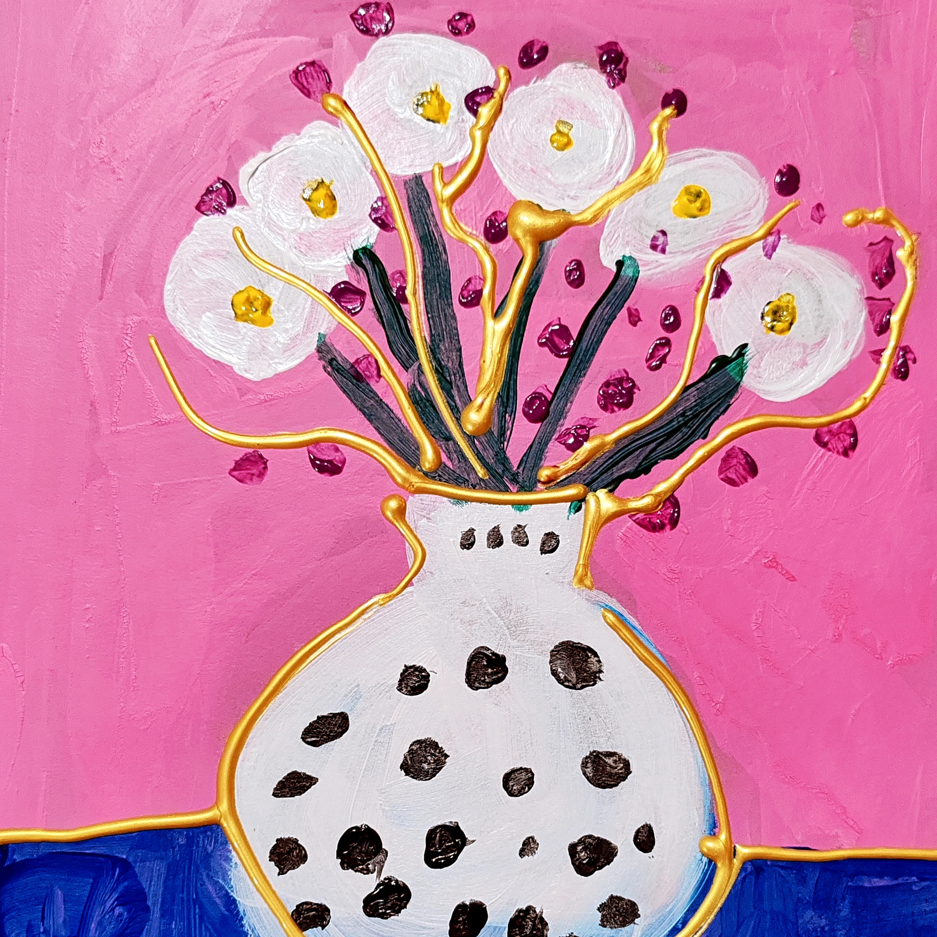 "Ваза с цветя". Валентина Павлович, 6 г.