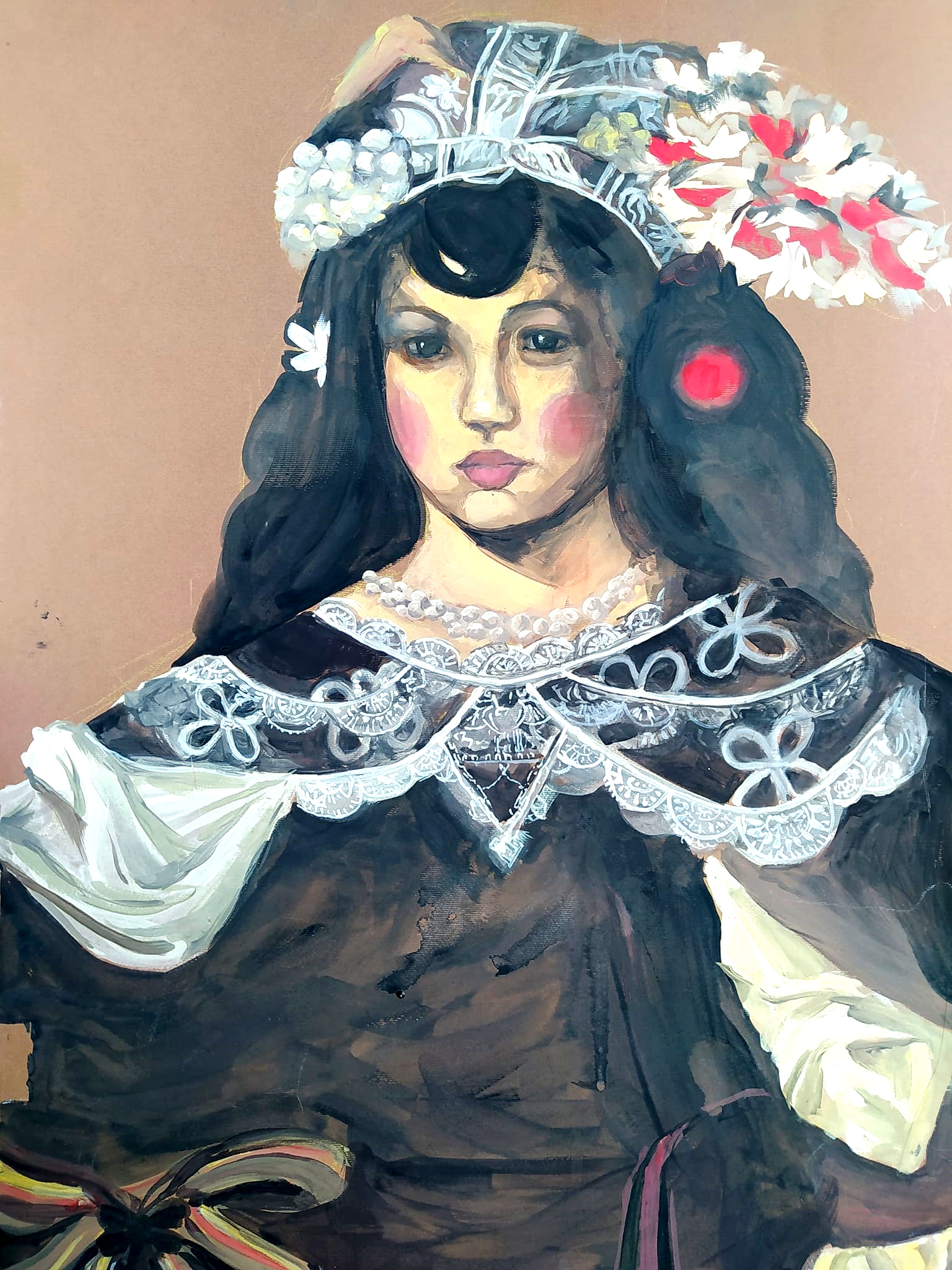 "Портрет по музеен експонат в Евора"