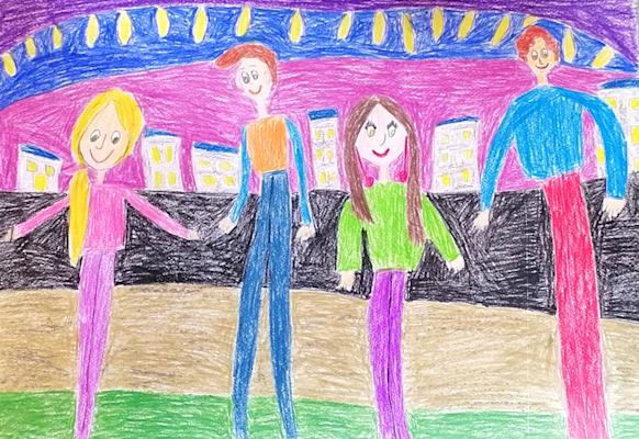 "Приятели". Алекса Димова, 5 г.