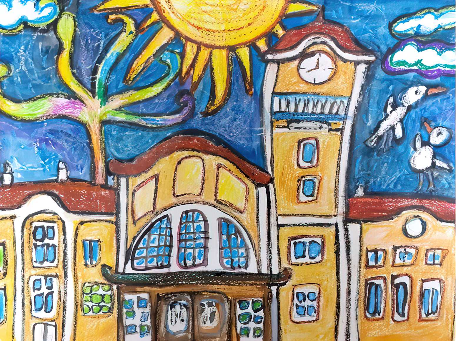 "Бургас". Рисунка: Алис Добрева 