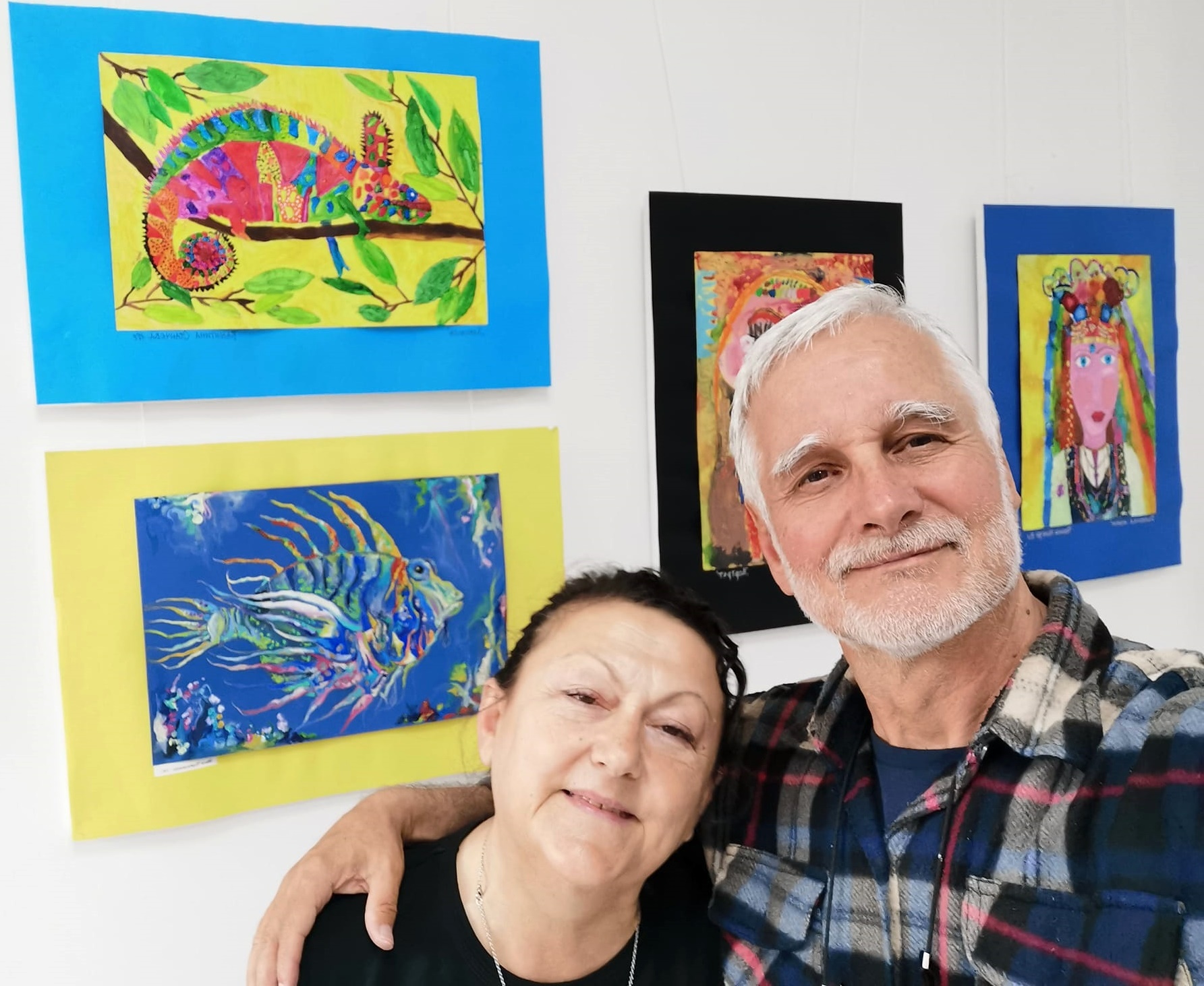 Художниците Пенка и Хари Атанасови от гр. Кърджали