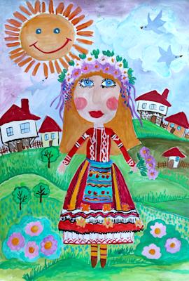 "Малка Лазарка". Адриана Петрова, 7 год.