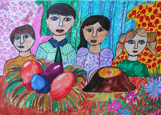 "Великден в нашия дом". Захари Кирилов, 8 год.