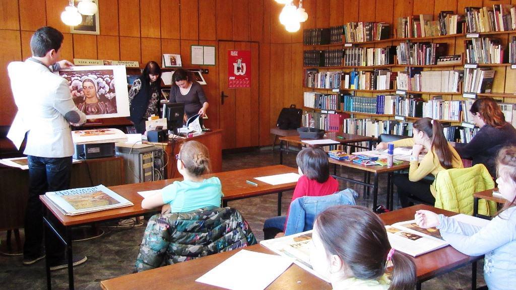 Открит урок в библиотеката