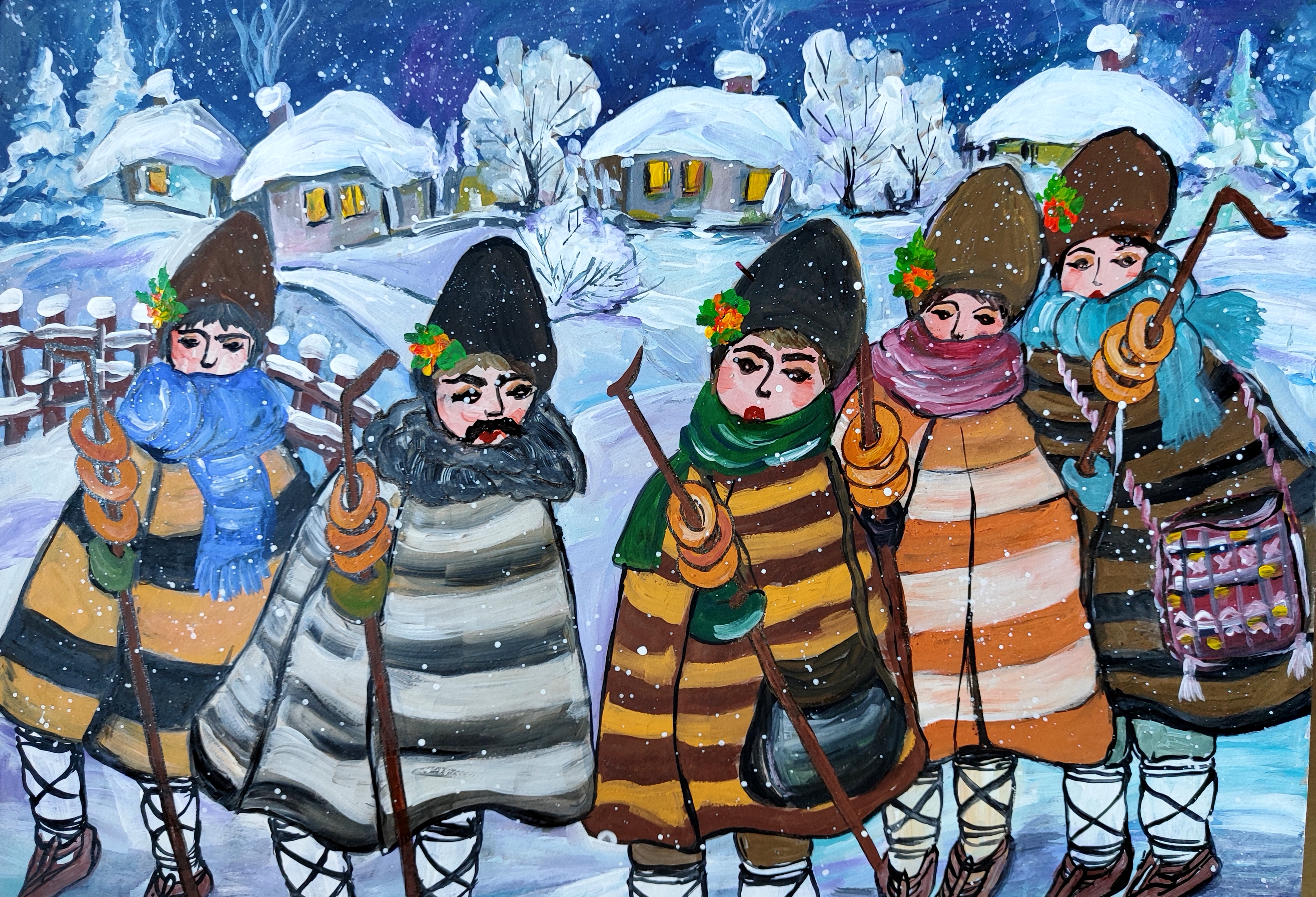 "Коледарска дружина". Мартин Димитров, 12 год. 