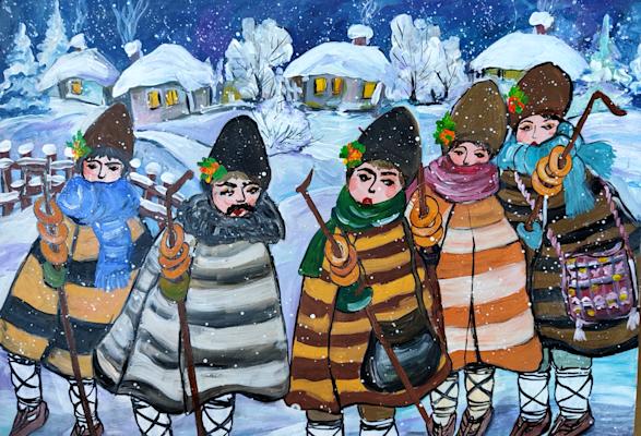 "Коледарска дружина". Мартин Димитров, 12 год.