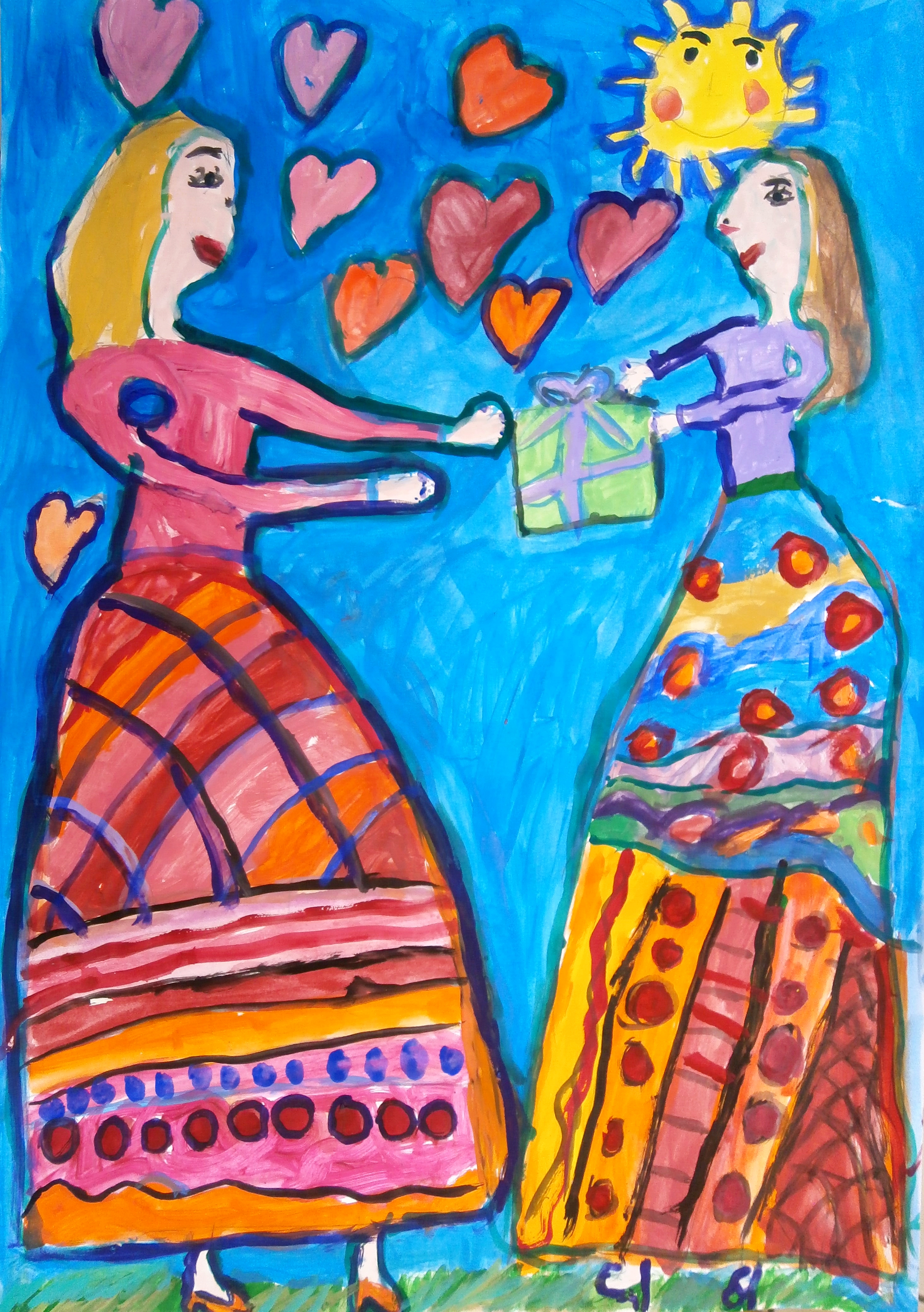 "Подарявам подаръци от сърце". Татяна Юриева, 6 г.