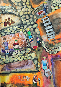 Бургаските "елфини" рисуват българската история