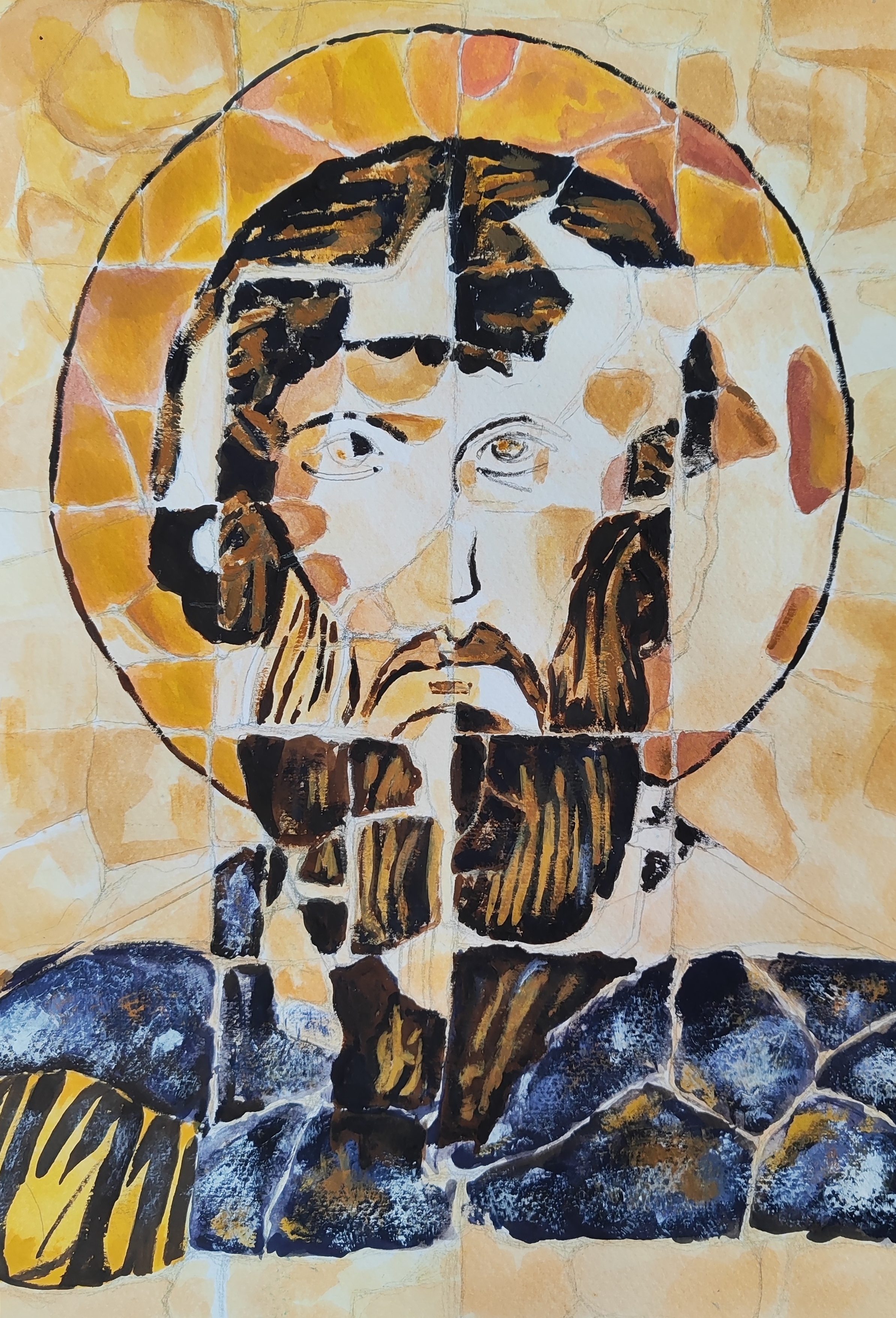 Икона на Исус Христос, Ели Лалева, 13 г. 