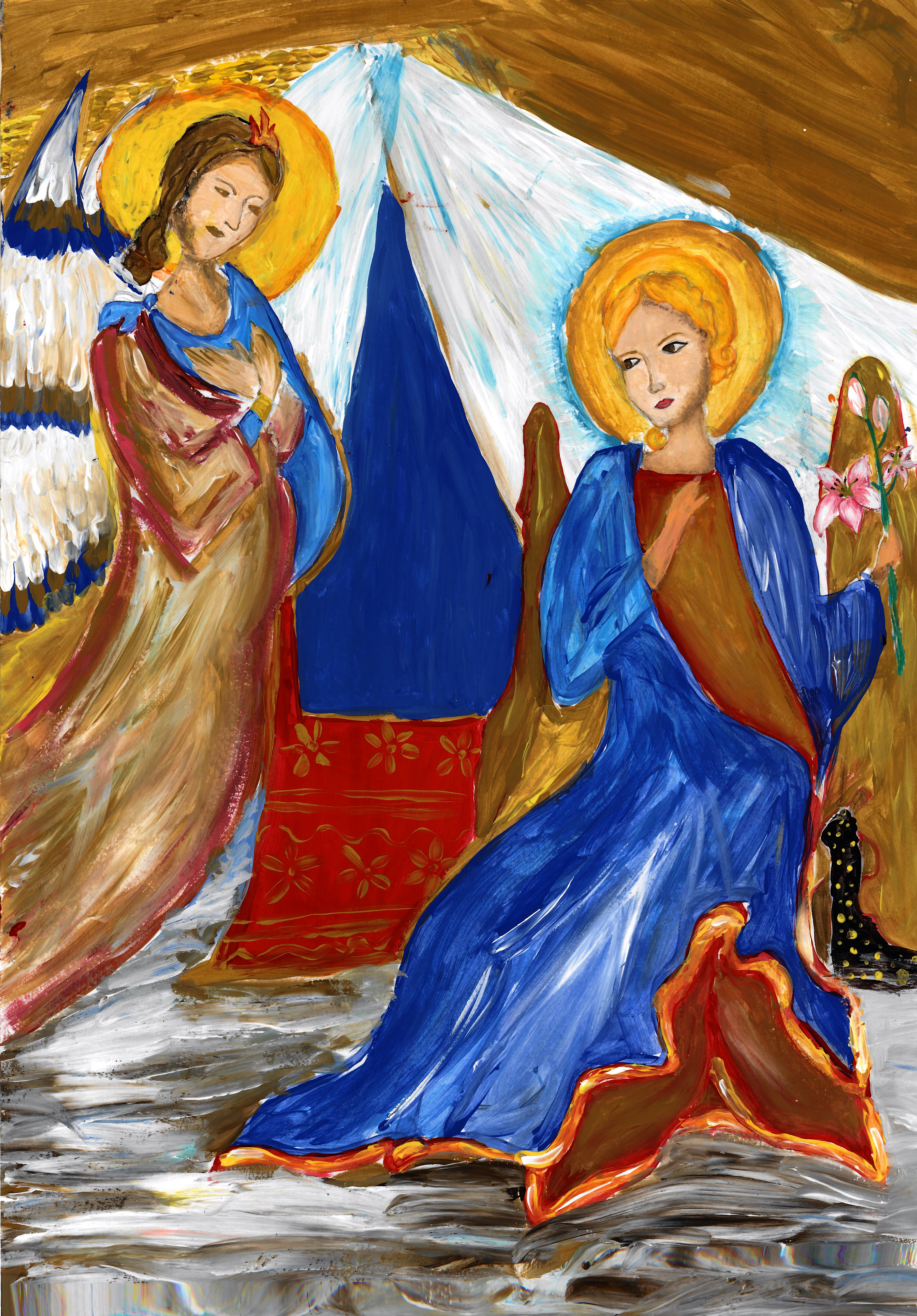 Полина Евстатиева, 13, "Благовещение", 2020