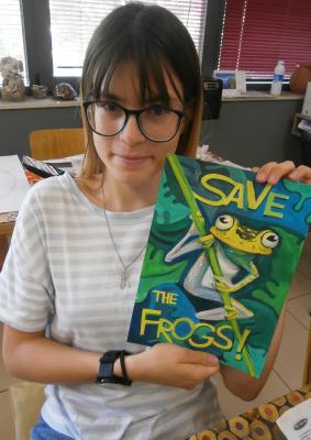 "Спасете жабите" - рисунка за конкурса в САЩ