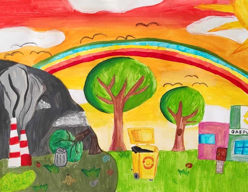 "Когато направиш добро и почистиш природата, светът около теб ще е пъстроцветен", Христина Димитрова, 12 г.