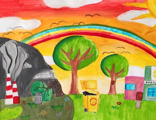 "Когато направиш добро и почистиш природата, светът около теб ще е пъстроцветен", Христина Димитрова, 12 г.