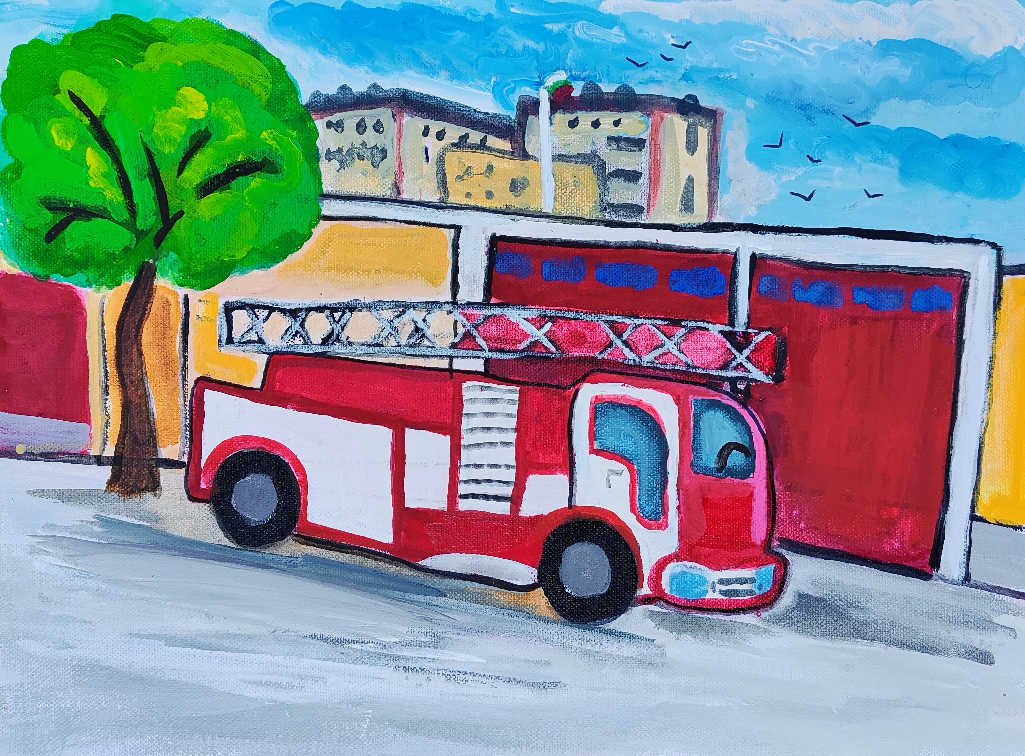 "Пожарната в Хасково", Никола Стоев, 7 г.