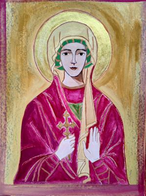 Икона на св. Марина, Мариета Делчева, 11 г.