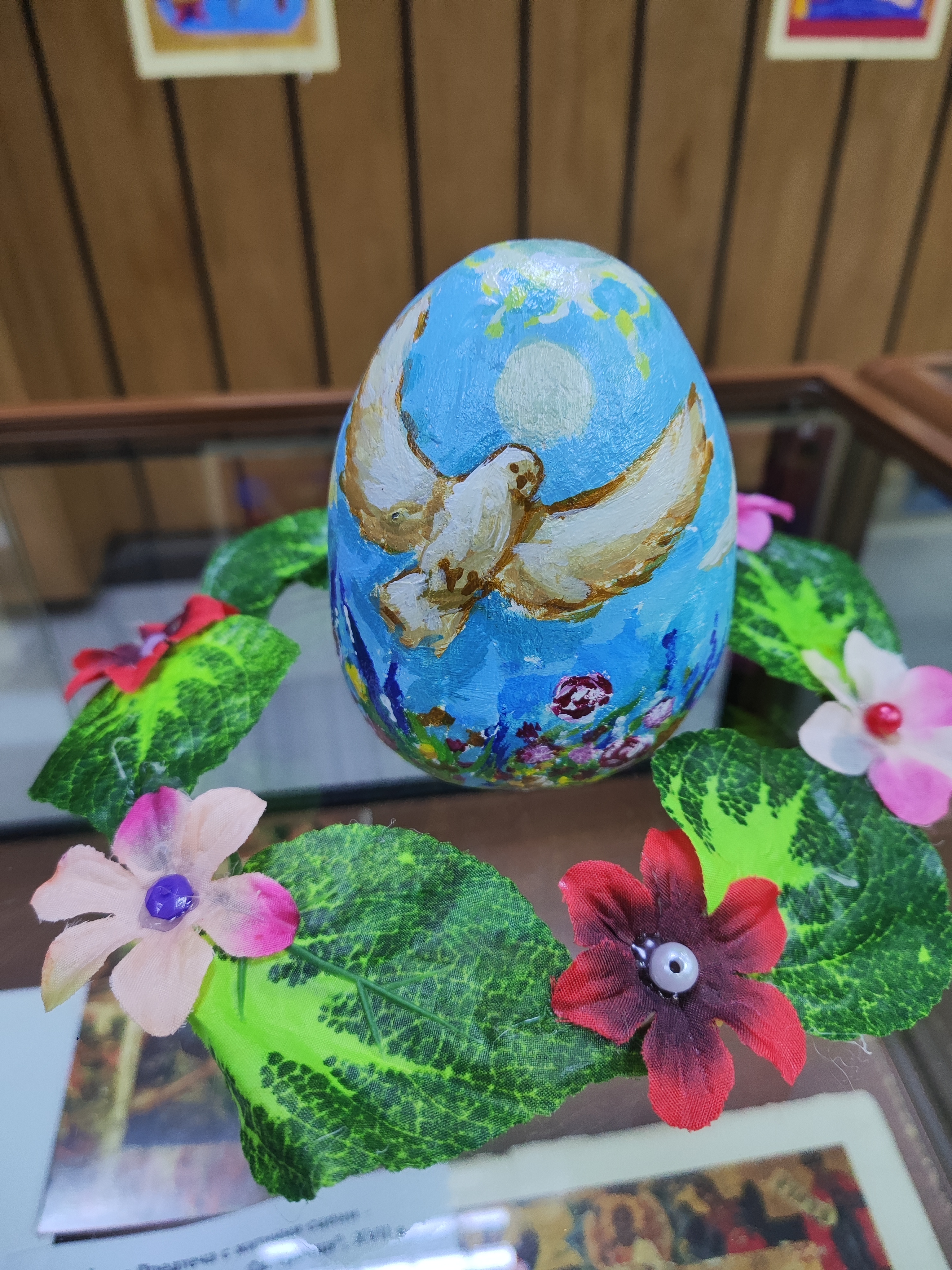 Яйце от керамика, Никол Чаушева 15г., Имаш само това, което си дал, Пастело