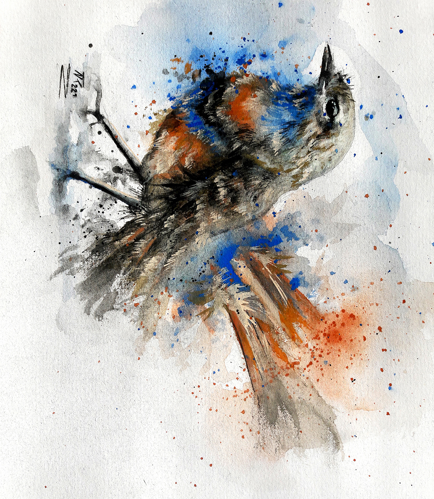 Bird (2021), akvarel