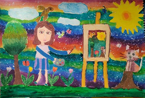 "Вдъхновение". Дария-Ника Владимирова Николова, 9 год.