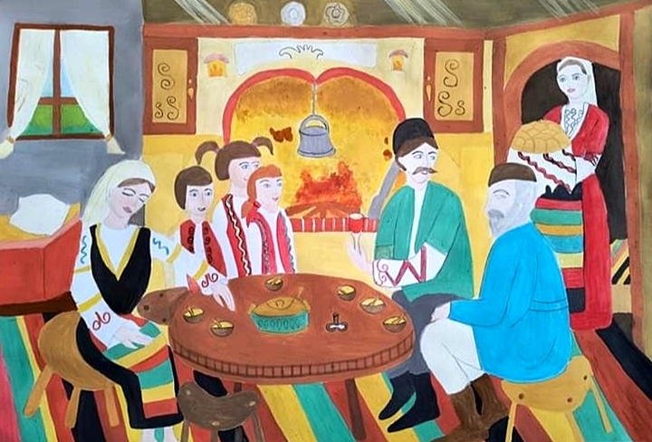 "На трапезата". Виктория Василева, 12 г. 