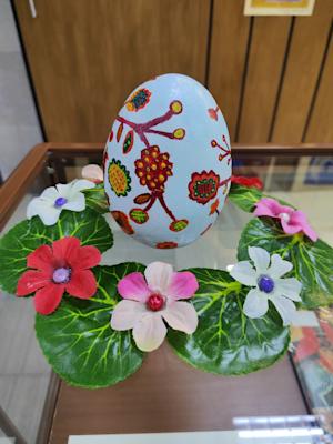 Великденско яйце керамика, Деница Радичева17г., Имаш само това, което си дал, Пастело