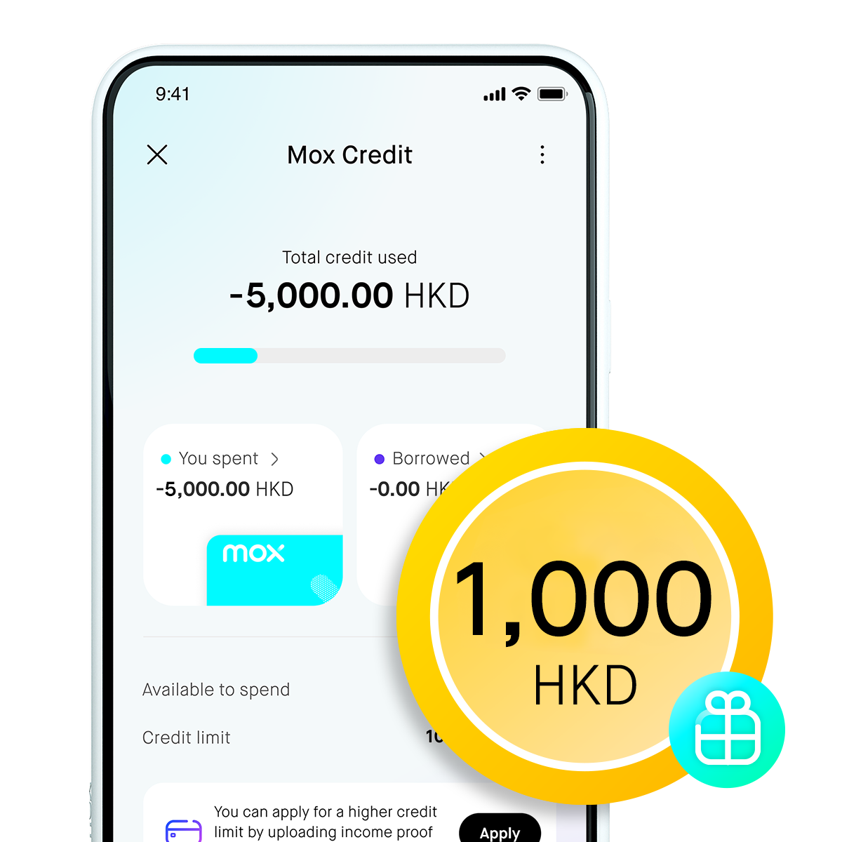 Reward 2: Earn an extra HKD1,000 with your spending!