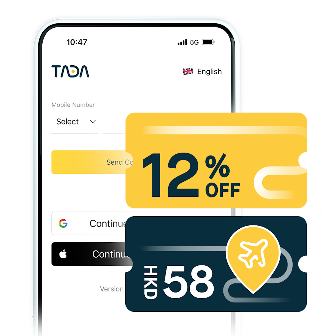 TADA’s here! Up to HKD410 exclusive taxi ride discounts for you | Mox