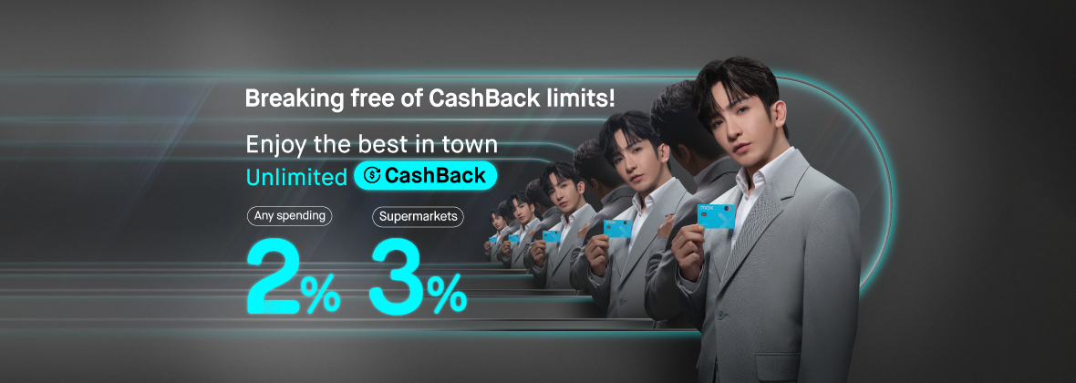    Best in town! Enjoy Unlimited CashBack with Mox Credit!