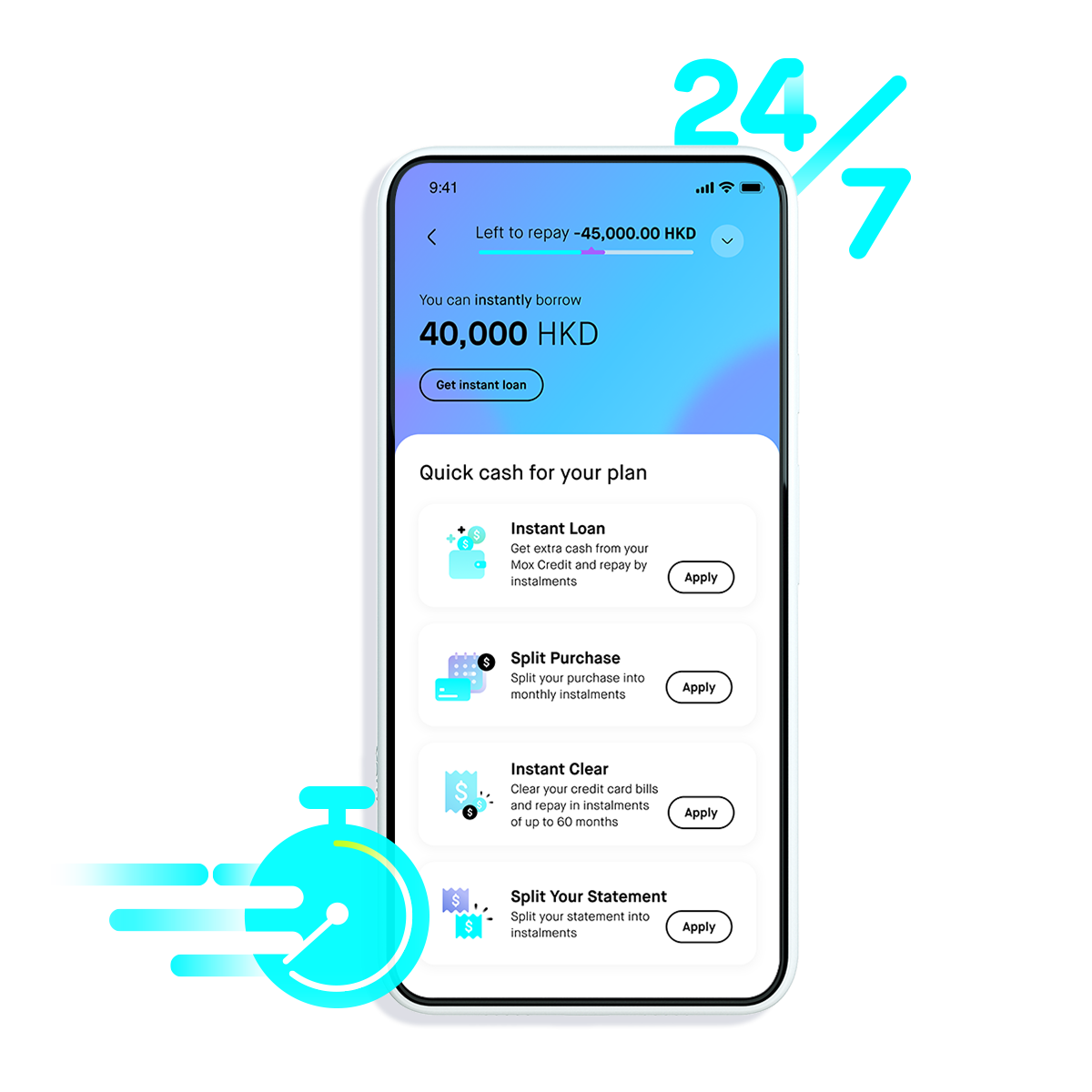 Everything is instant and available 24/7