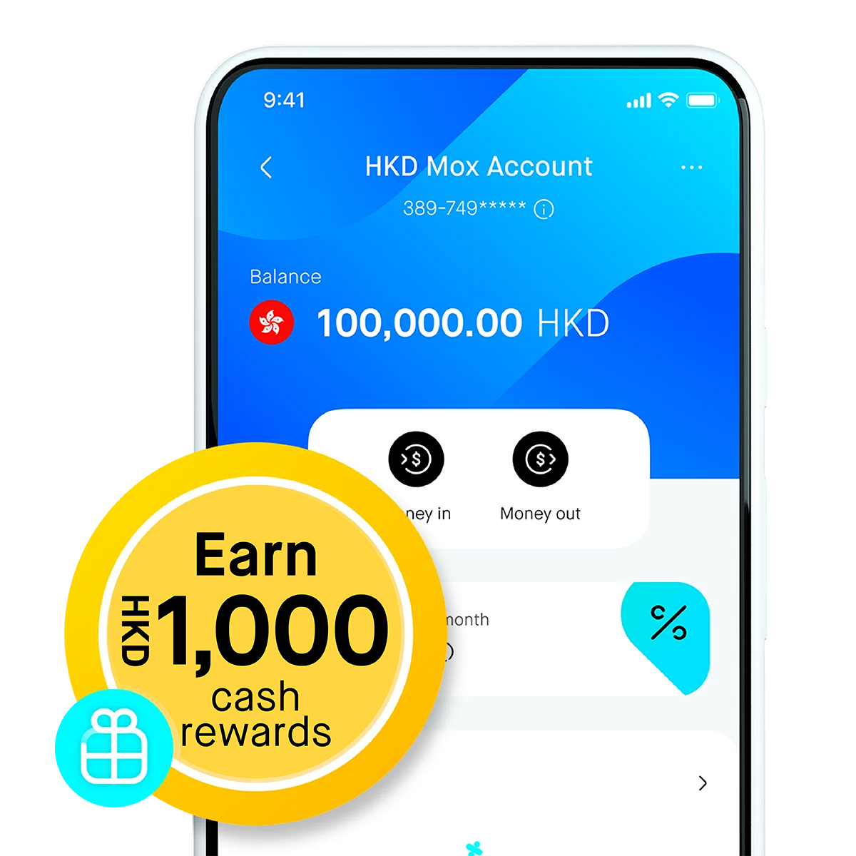 SAVEINMOX: Up to HKD1,000 cash reward 